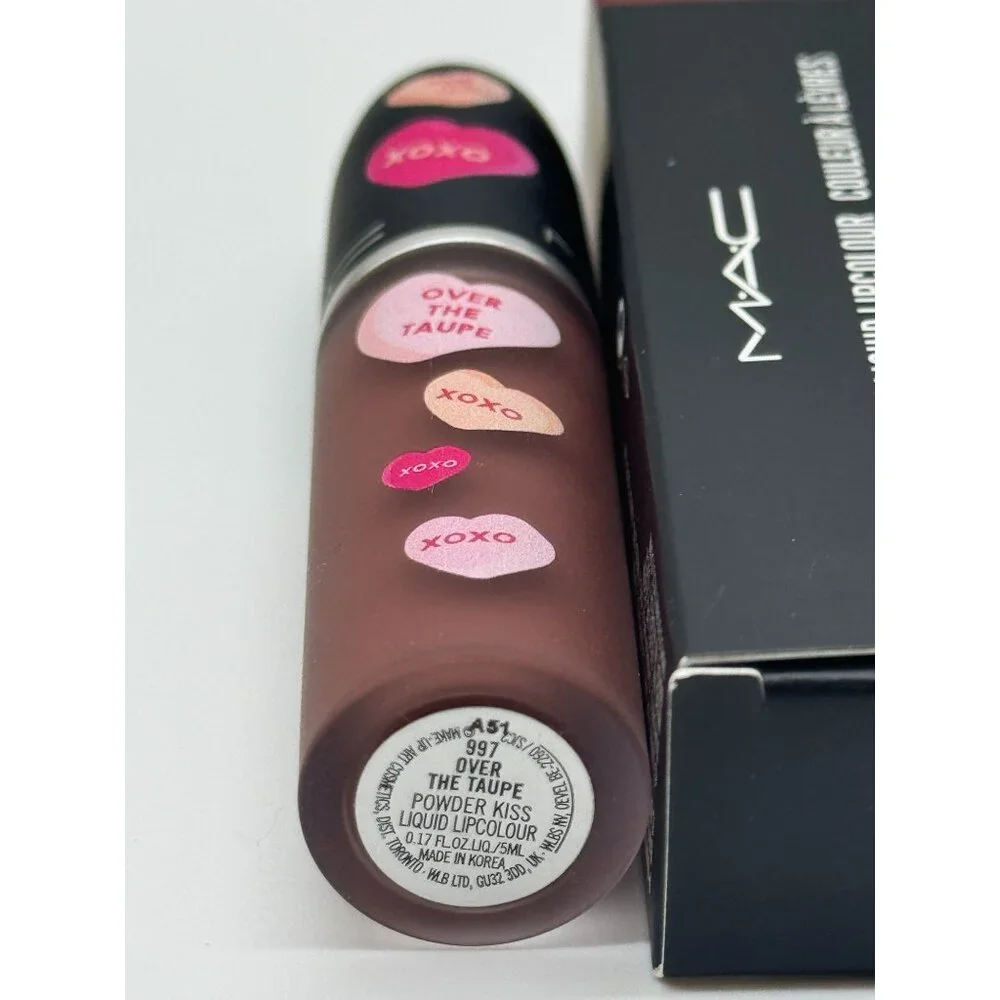 MAC Powder kiss Liquid Lip Color Over the Taupe - 0.17 Oz